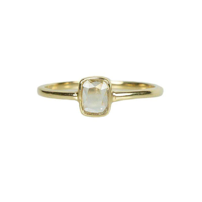 Vintage Table cut Diamond Ring in Yellow Gold