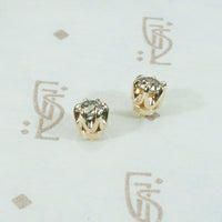 OEC 14k Yellow Gold Studs