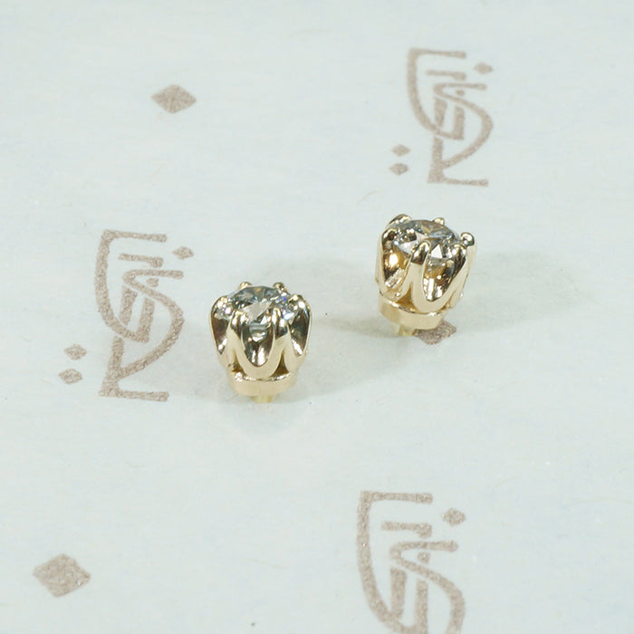 OEC 14k Yellow Gold Studs