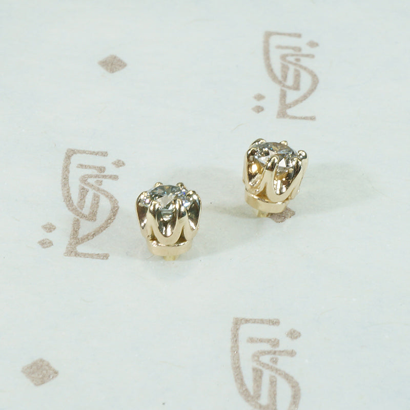 OEC 14k Yellow Gold Studs