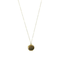 Vintage Gold Filled Round Locket on a long chain