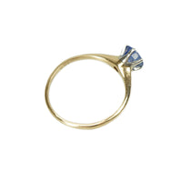 Beautifully Blue Classic Vintage Sapphire Solitaire - Gem Set Love