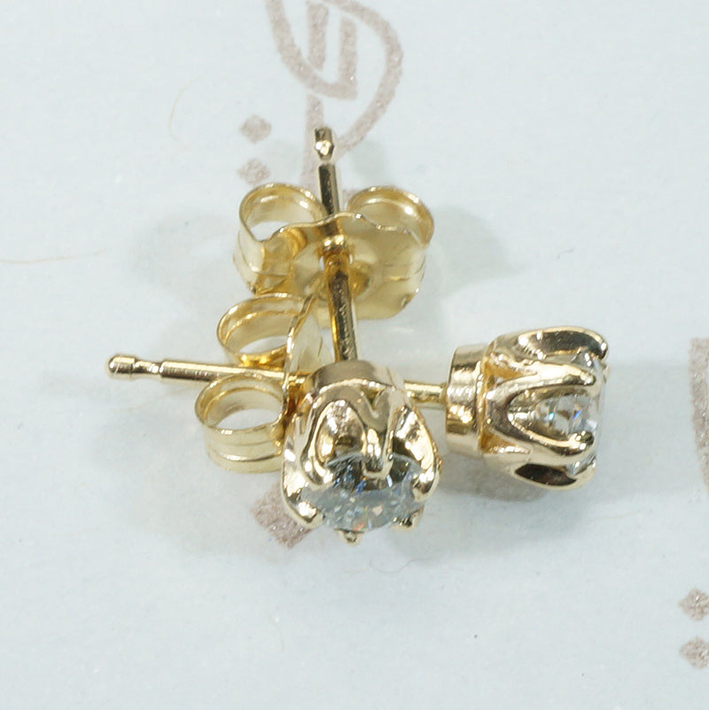 OEC 14k Yellow Gold Studs