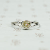 The Lumiére Oval Mine Cut Diamond Solitaire