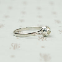 The Lumiére Oval Mine Cut Diamond Solitaire