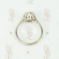 Stunning 1920's Yellow Diamond Solitaire