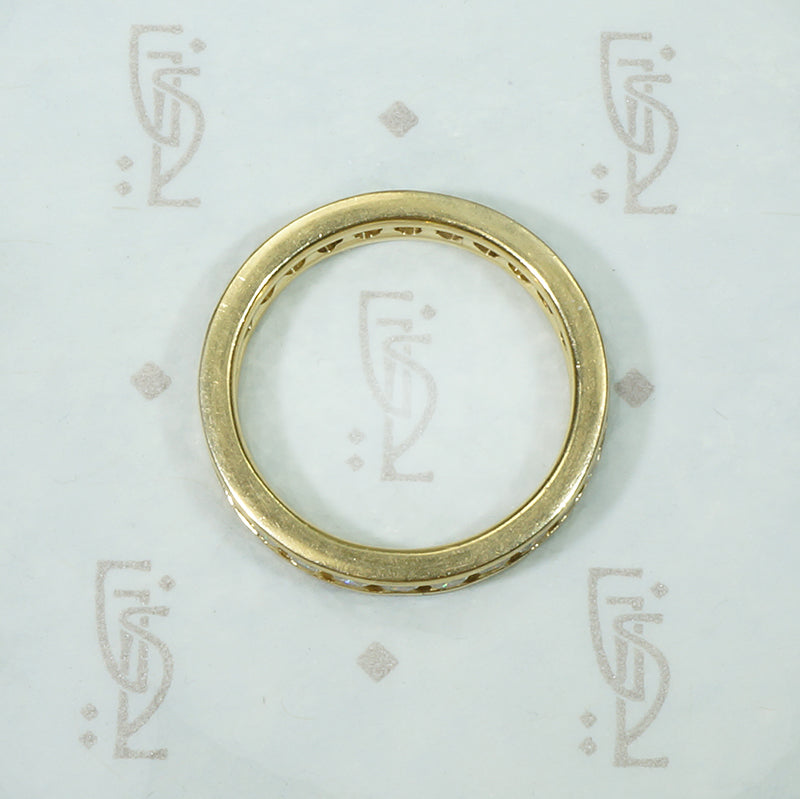 Gold Channel Set Diamond Eternity Band