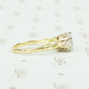 1.32 Carat Vintage Diamond Yellow Gold Solitaire