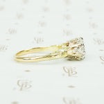 1.32 Carat Vintage Diamond Yellow Gold Solitaire