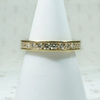Gold Channel Set Diamond Eternity Band