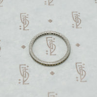 yellow sapphire platinum eternity band