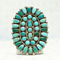 Incredible Huge Zuni Turquoise Ring