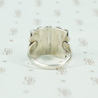 vintage silver Zuni petit point ring back