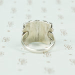 vintage silver Zuni petit point ring back